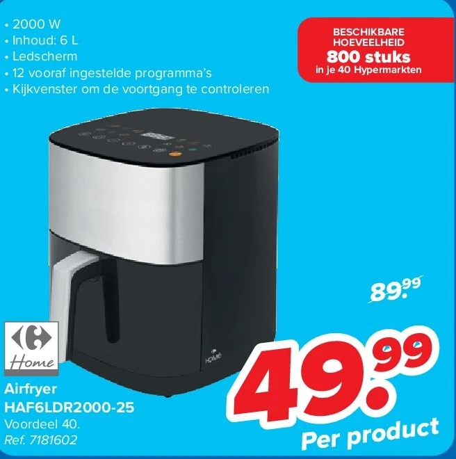 Airfryer HAF6LDR2000-25