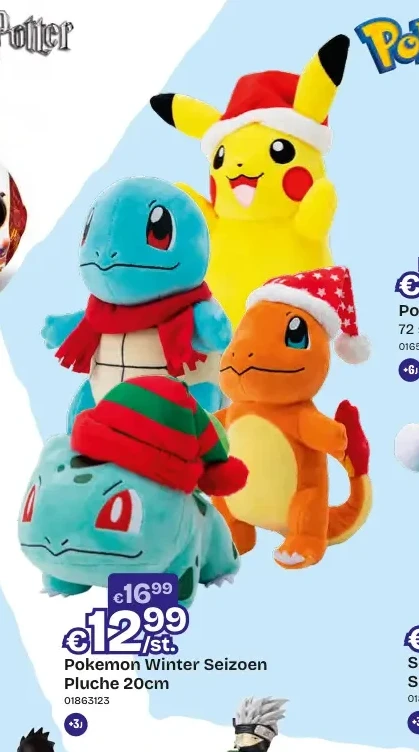 Pokemon Winter Seizoen Pluche 20cm