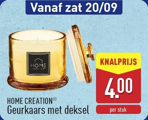 Geurkaars met deksel