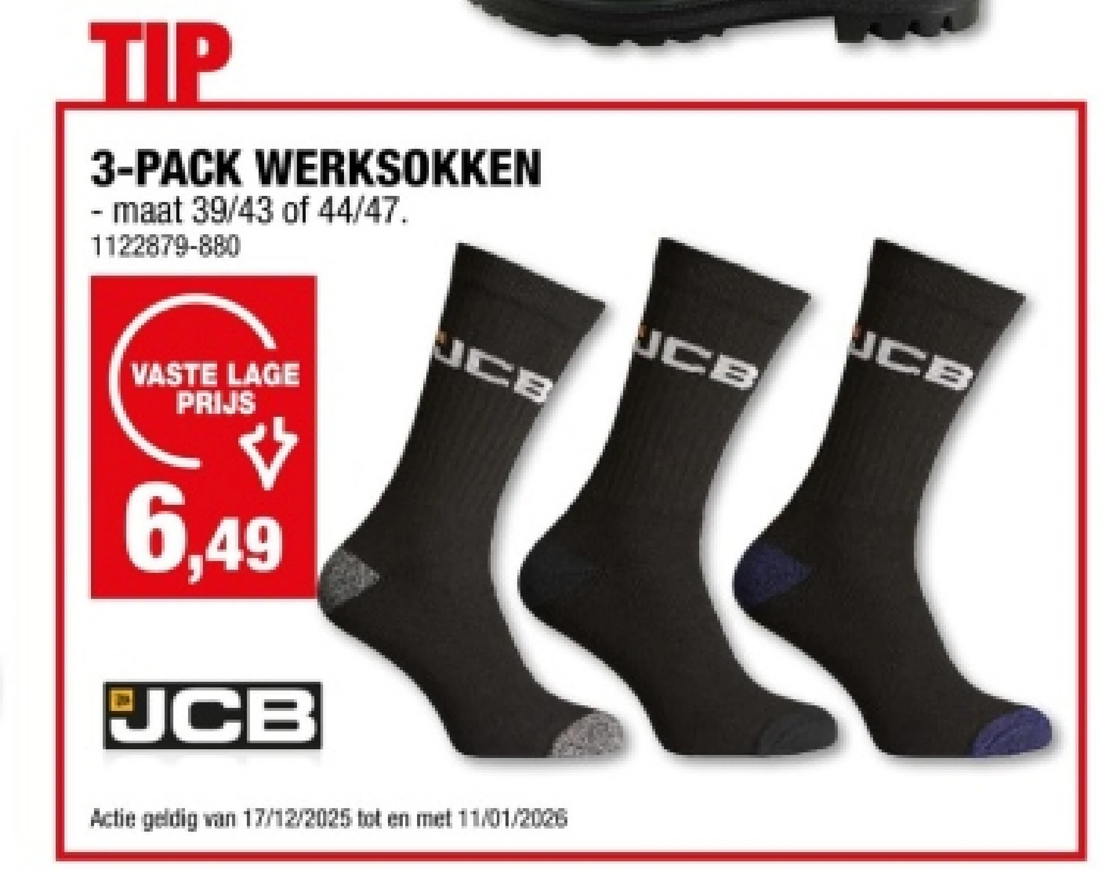 3-PACK WERKSOKKEN