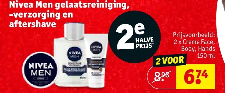 Nivea Men gelaatsreiniging, -verzorging en aftershave