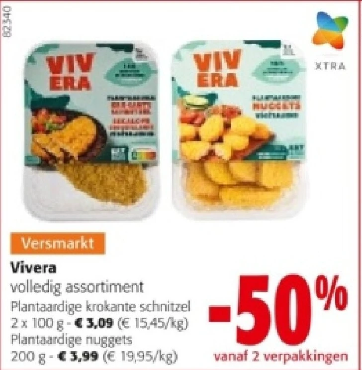 Vivera Plantaardige krokante schnitzel 2x 100 g
