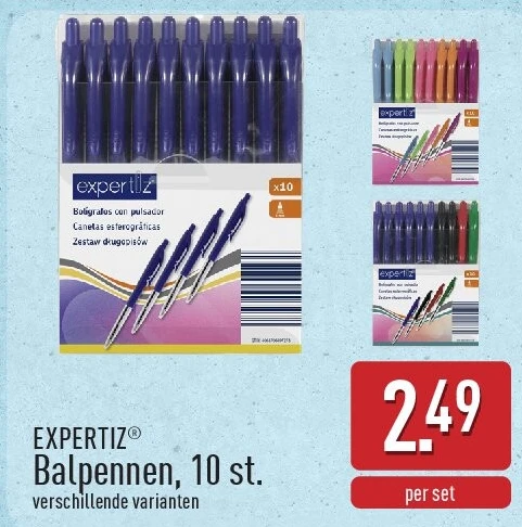 Balpennen, 10st.