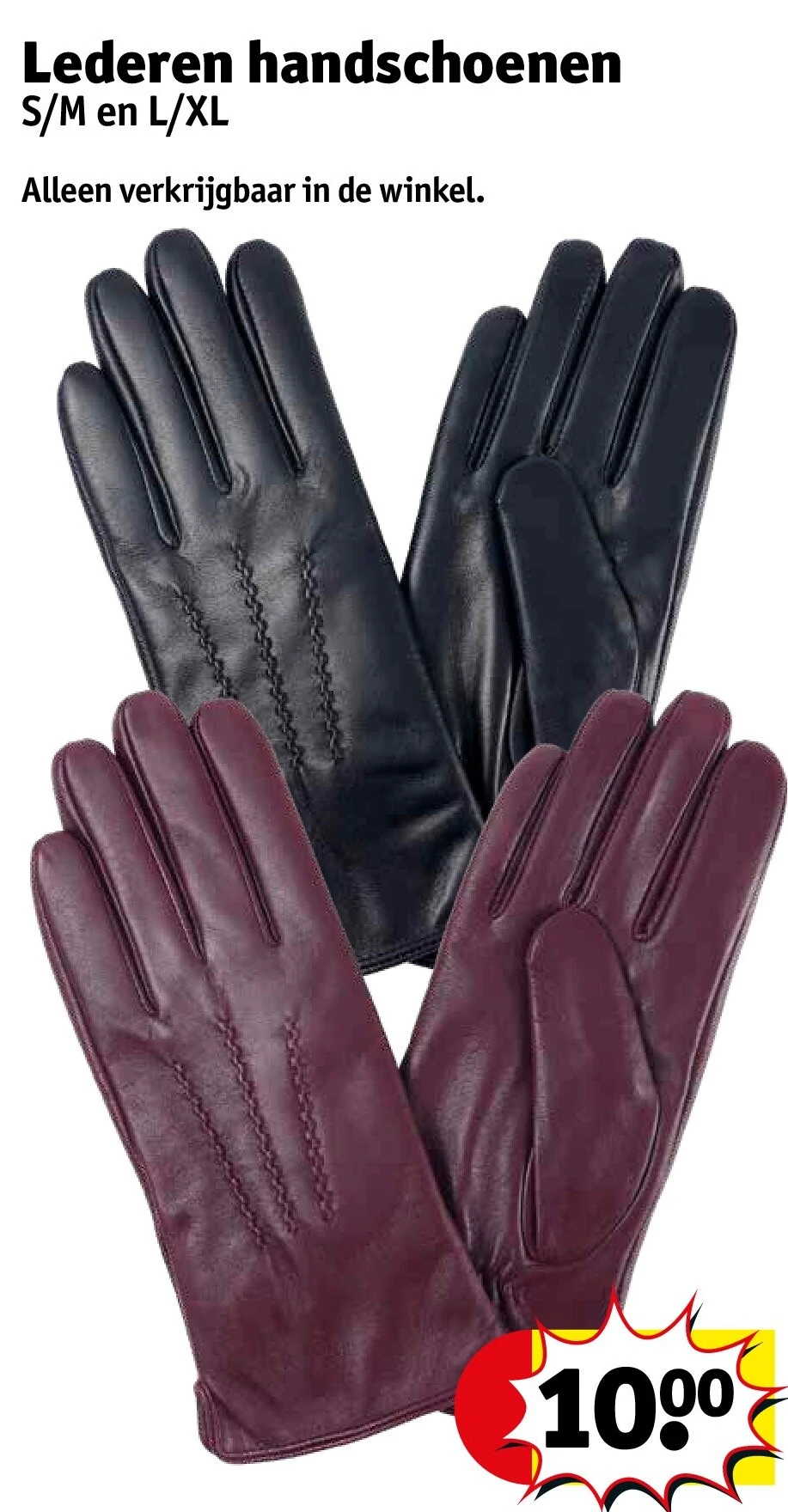 Lederen handschoenen