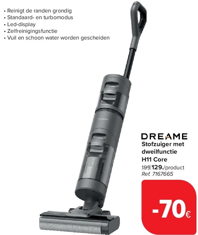 Stofzuiger met dweilfunctie H11 Core