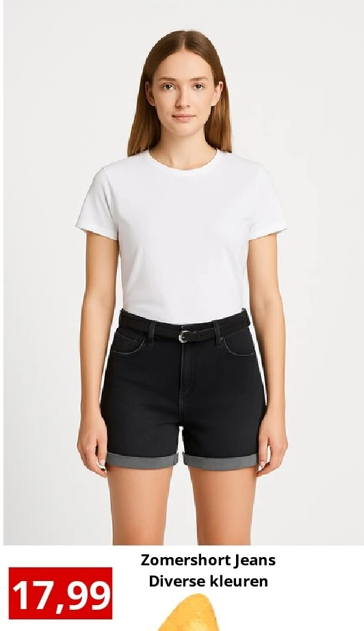 Zomershort Jeans Diverse kleuren