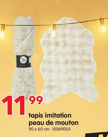 tapis imitation peau de mouton