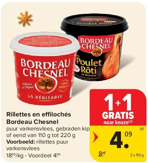 Rillettes en effilochés Bordeau Chesnel