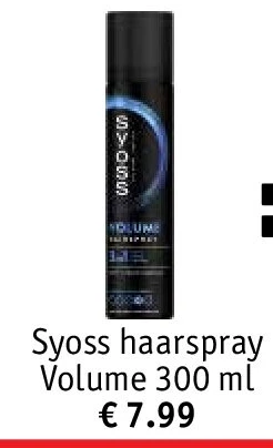 Syoss haarspray Volume 300 ml