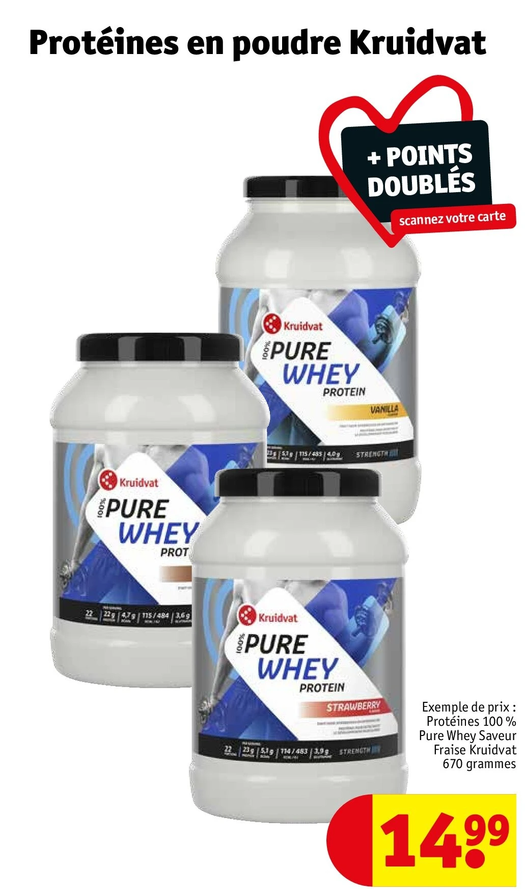 Protéines en poudre Kruidvat