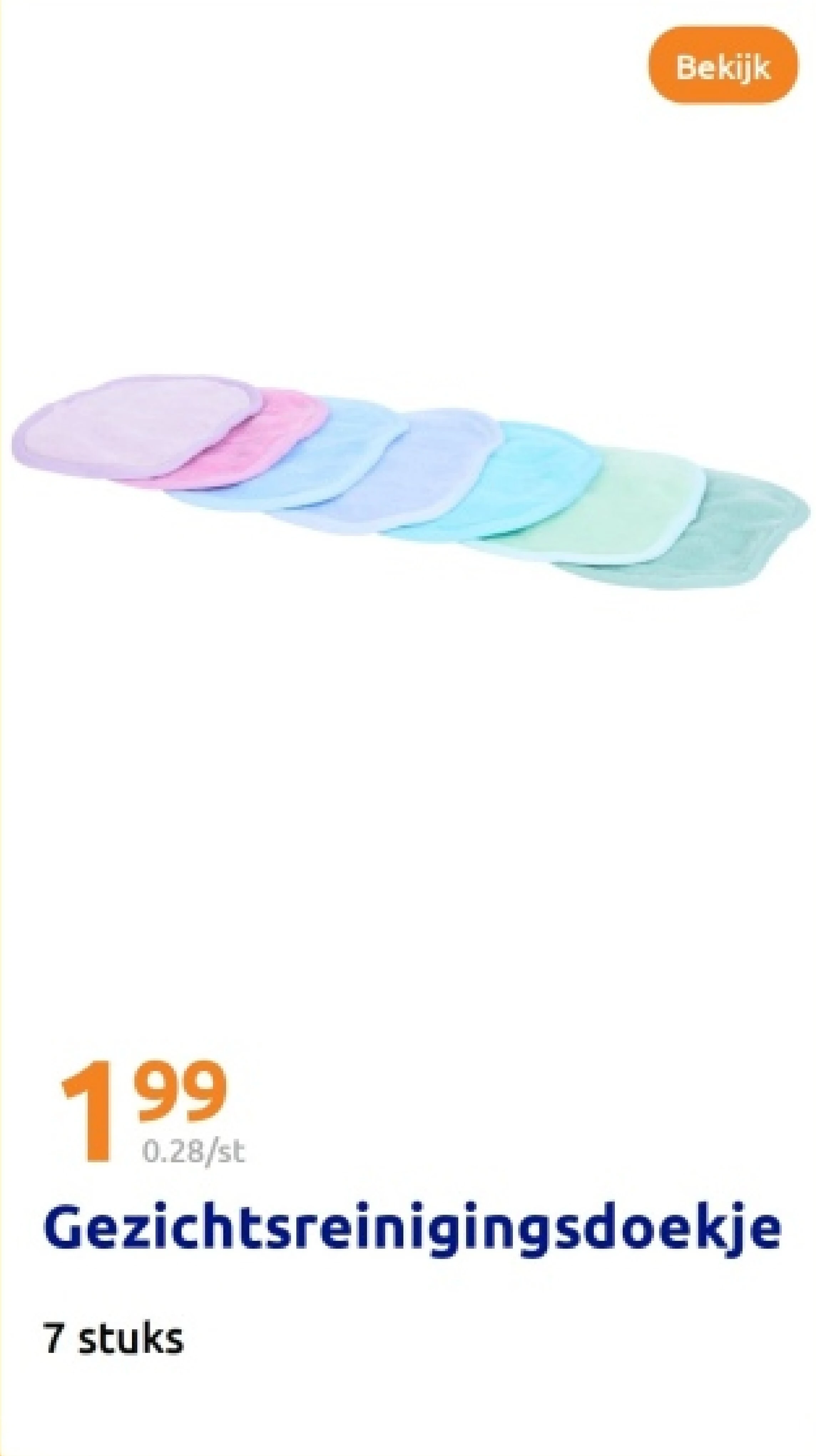 Gezichtsreinigingsdoekje