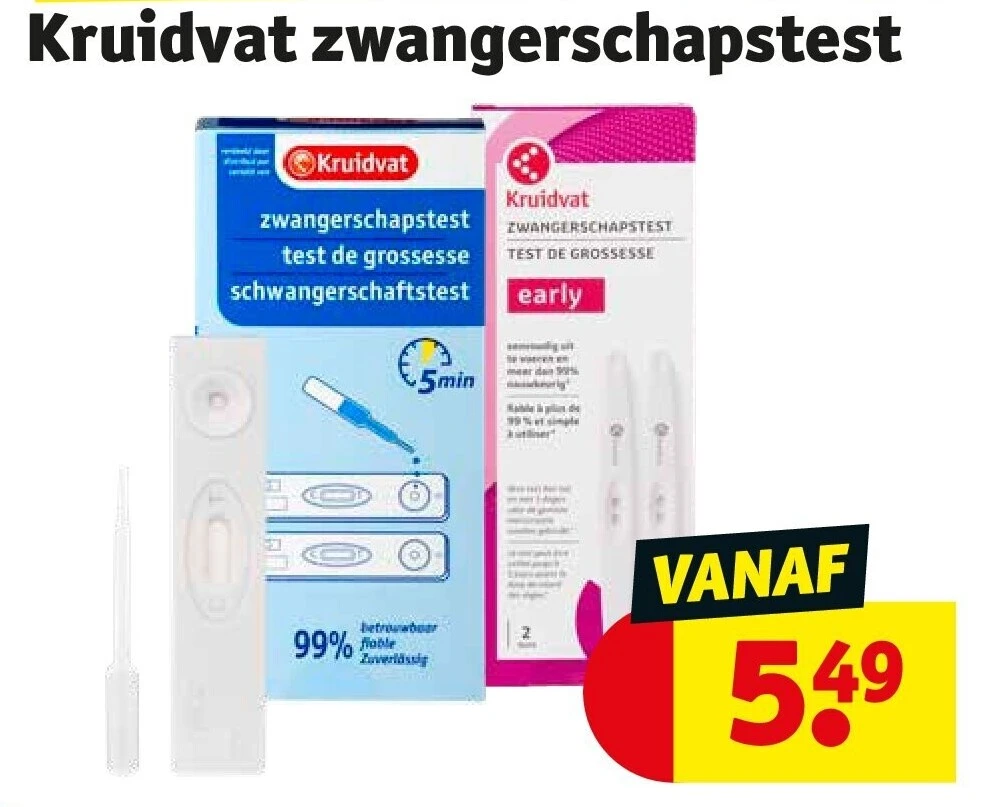 Kruidvat zwangerschapstest