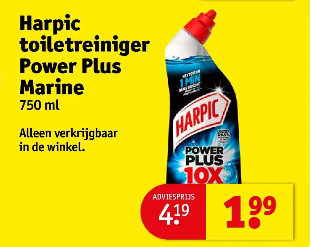 Harpic toiletreiniger Power Plus Marine