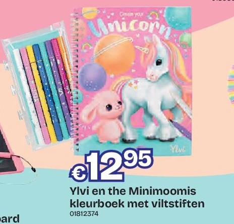 Ylvi en the Minimoomis kleurboek met viltstiften