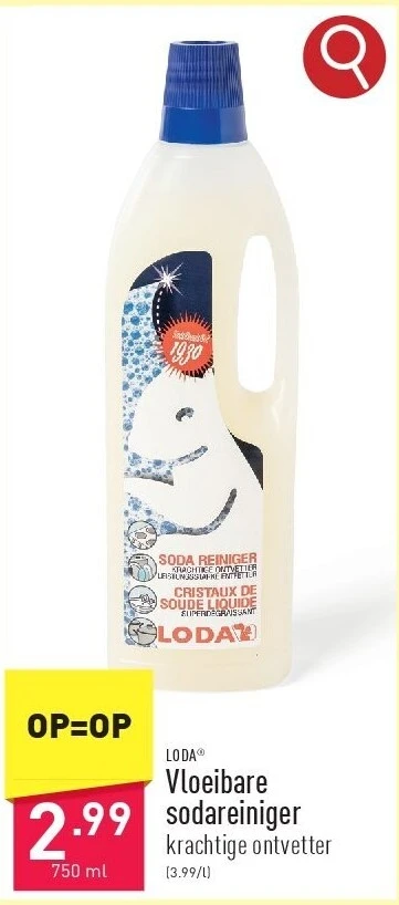 Vloeibare sodareiniger