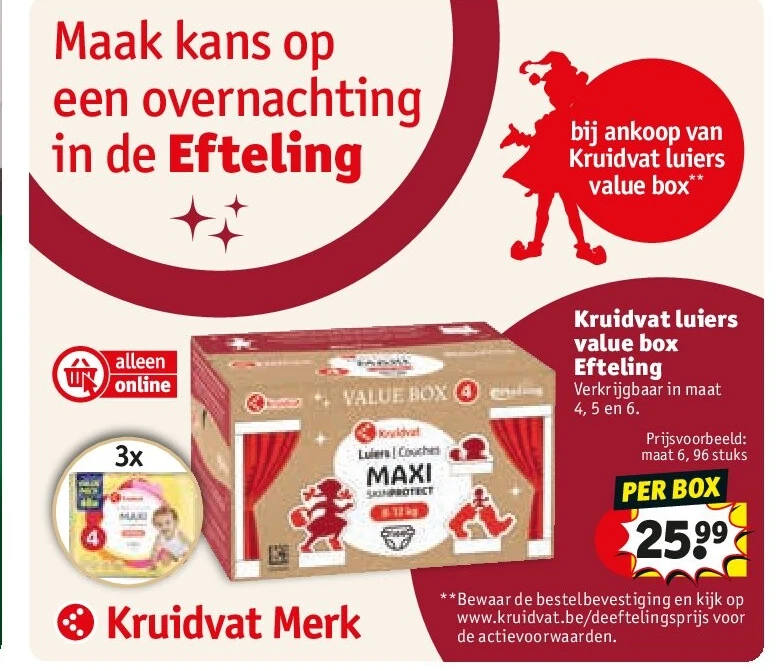 Kruidvat luiers value box Efteling