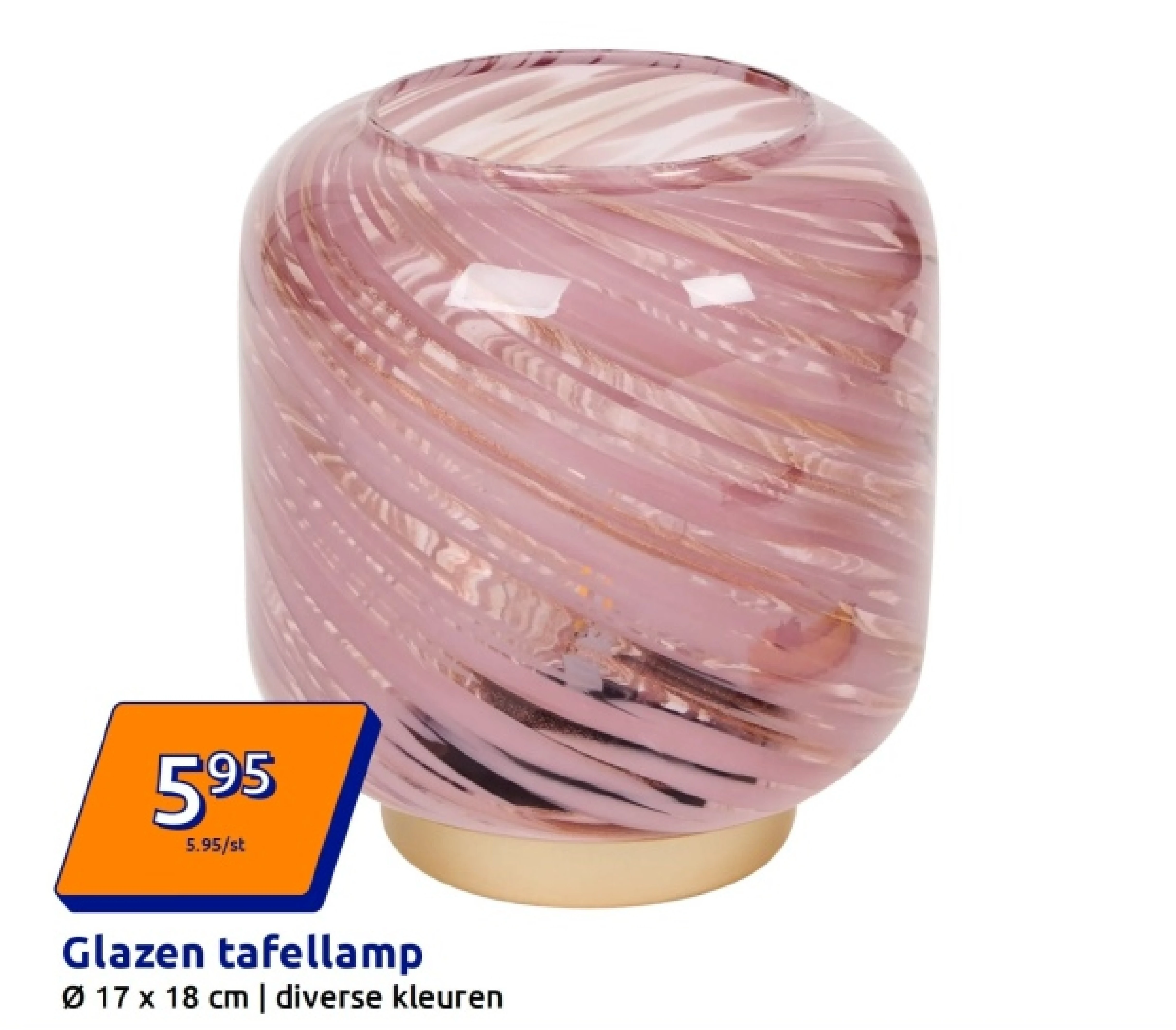Glazen tafellamp