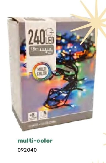 Verlichting 240 LED multi-color