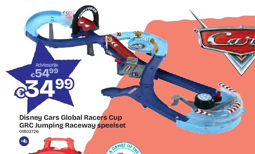 Disney Cars Global Racers Cup GRC Jumping Raceway speelset