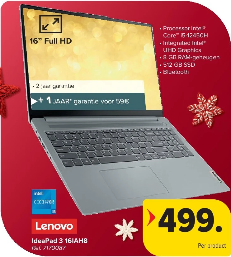 Lenovo IdeaPad 3 16IAH8 16’’ Full HD