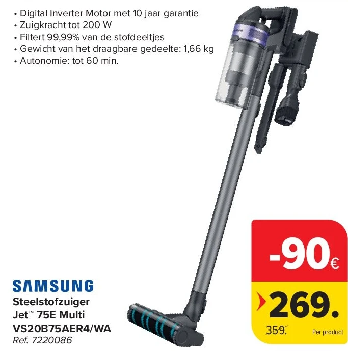 Steelstofzuiger Jet™ 75E Multi VS20B75AER4/WA