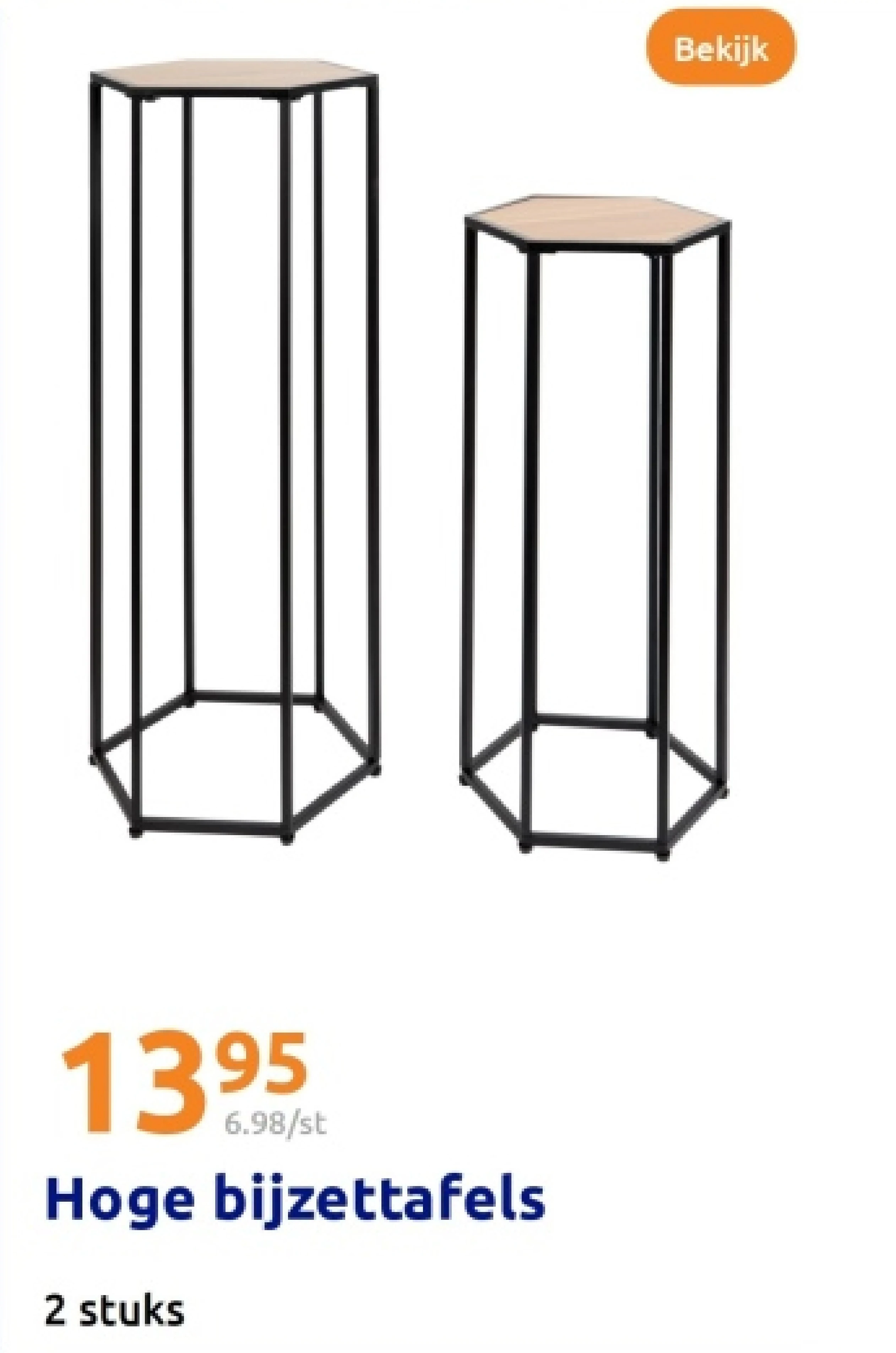 Hoge bijzettafels