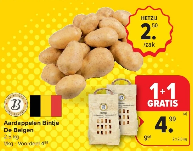Aardappelen Bintje De Belgen