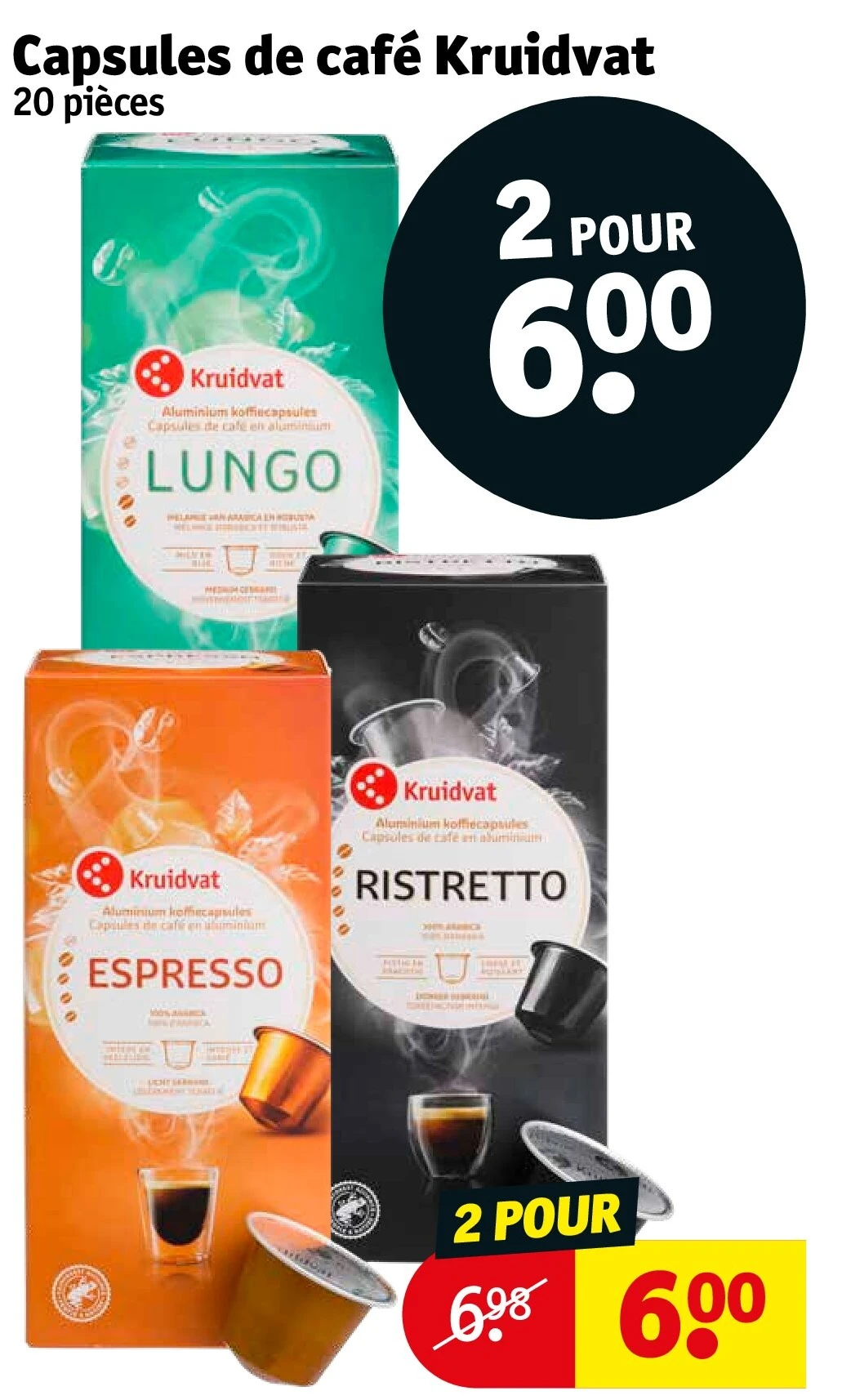 Capsules de café Kruidvat 20 pièces
