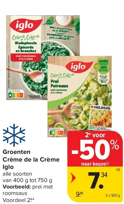 Groenten Crème de la Crème Iglo