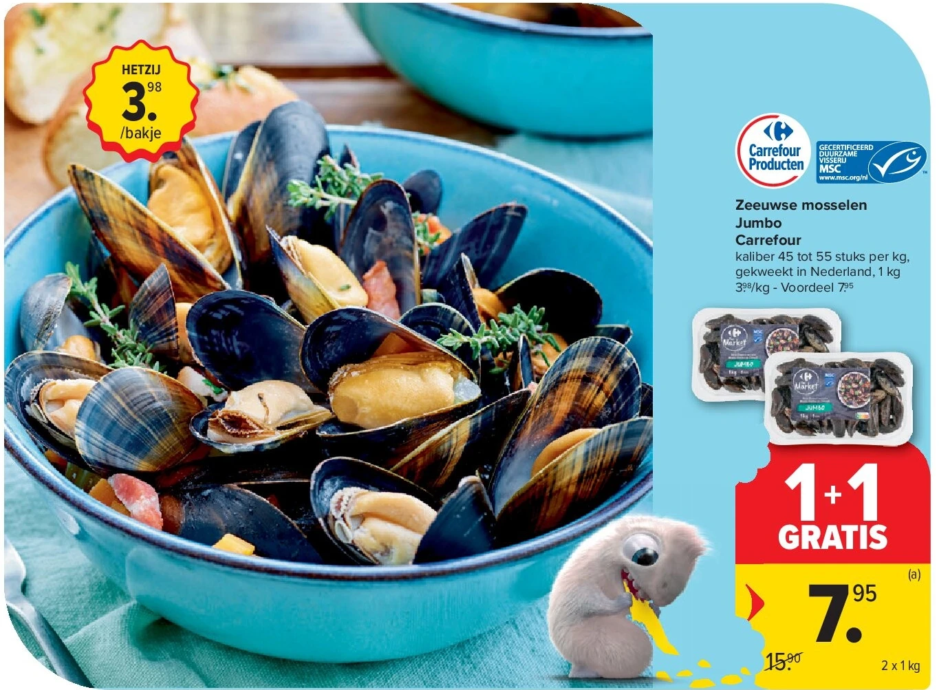 Zeeuwse mosselen Jumbo Carrefour