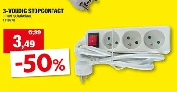 3-VOUDIG STOPCONTACT