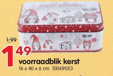 voorraadblik kerst