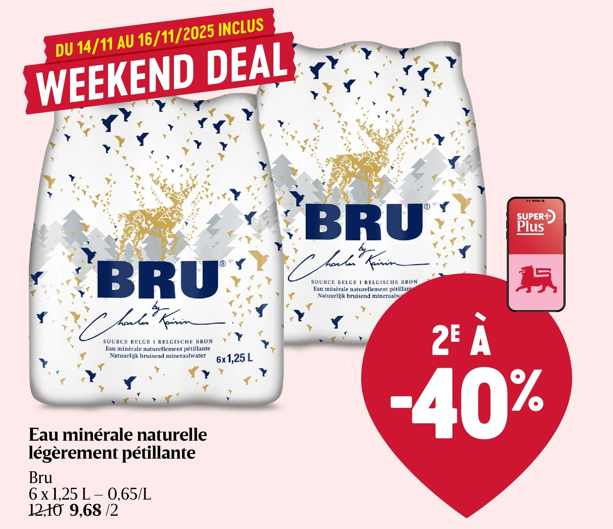 Eau minérale naturelle légèrement pétillante