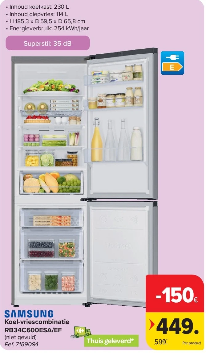 Koel-vriescombinatie RB34C600ESA/EF