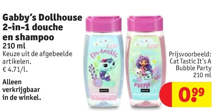 Gabby’s Dollhouse 2-in-1 douche en shampoo