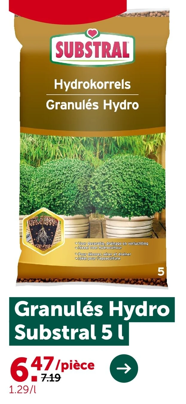 Granulés Hydro Substral 5 l