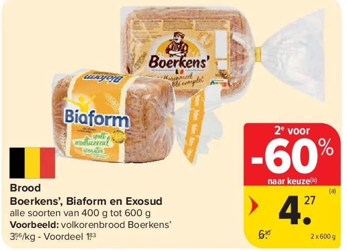 Brood Boerkens’, Biaform en Exosud