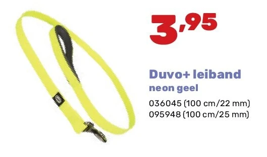 Duvo+ leiband neon geel