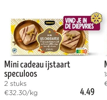 Mini cadeau ijstaart speculoos