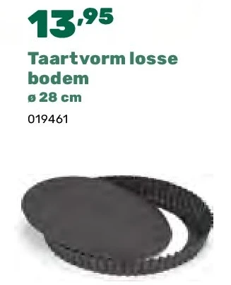 Taartvorm losse bodem ø 28 cm
