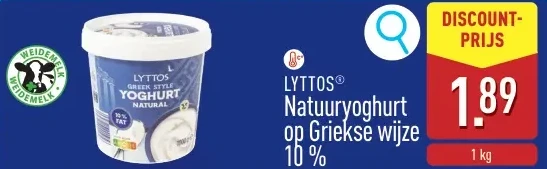 Natuuryoghurt op Griekse wijze 10%
