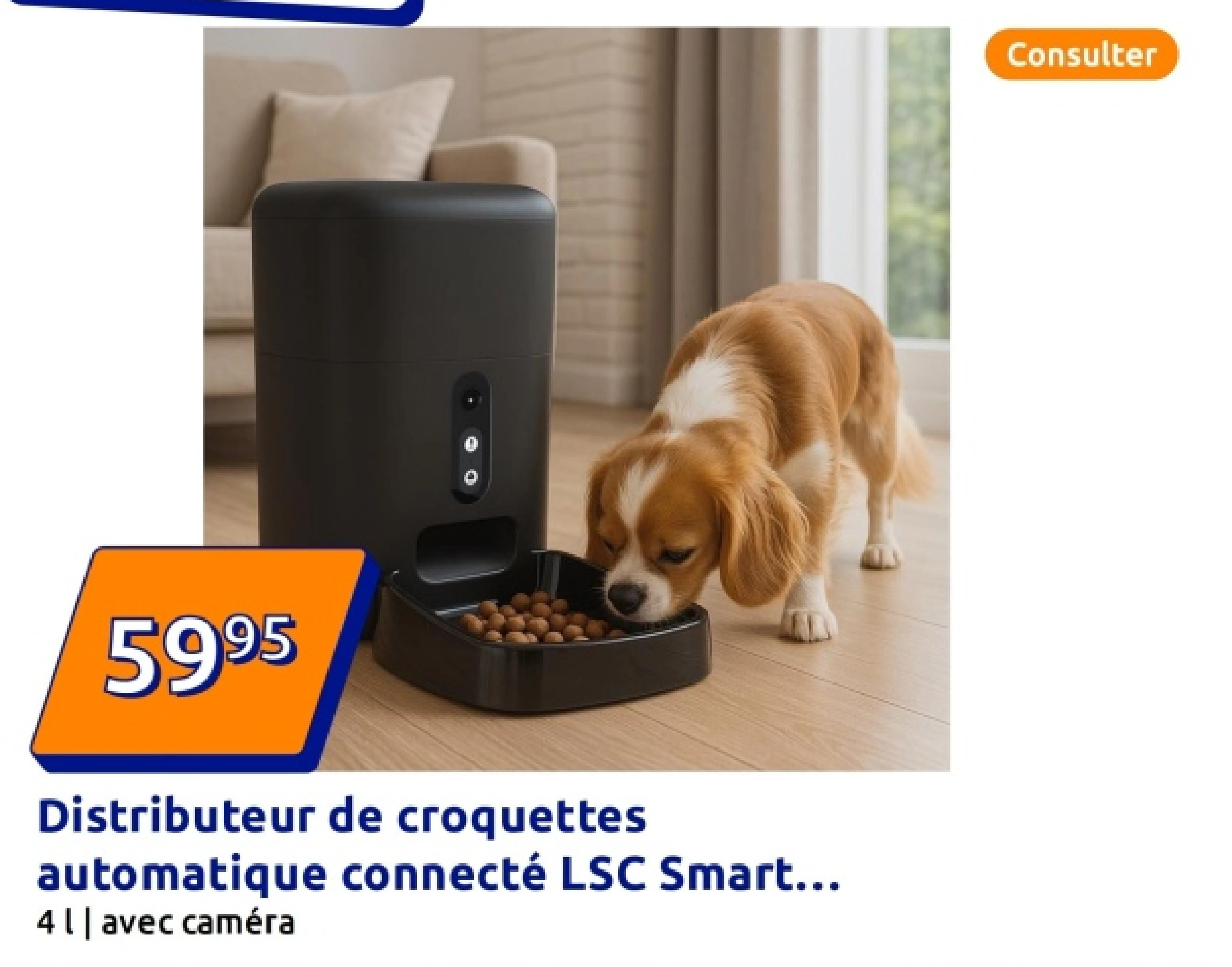 Distributeur de croquettes automatique connecté LSC