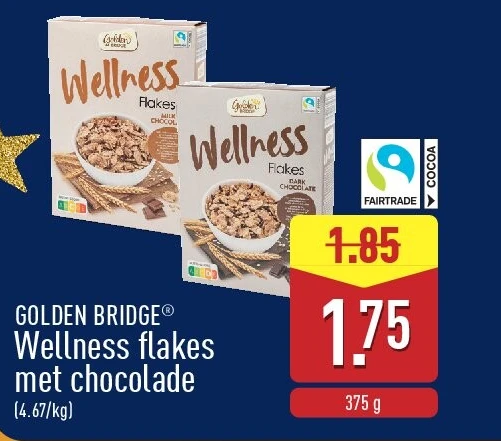 Wellness flakes met chocolade