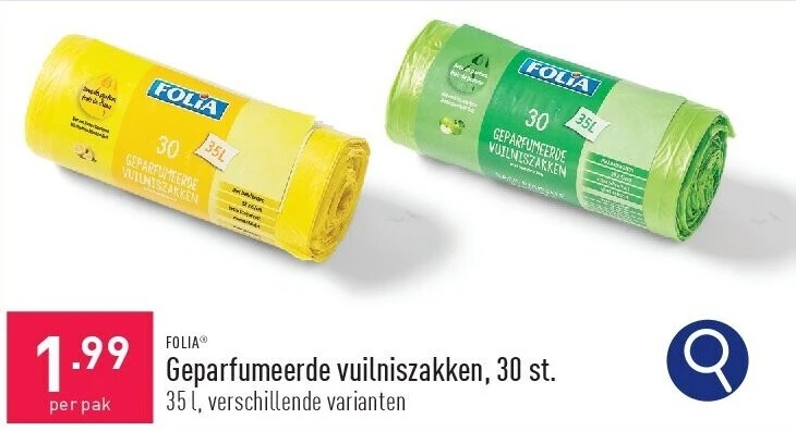 Geparfumeerde vuilniszakken, 30 st.