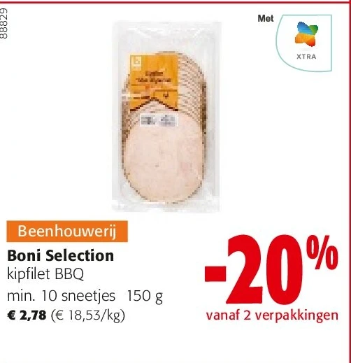 Boni Selection kipfilet BBQ min. 10 sneetjes 150 g
