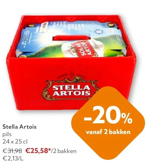 Stella Artois pils 24 x 25 cl