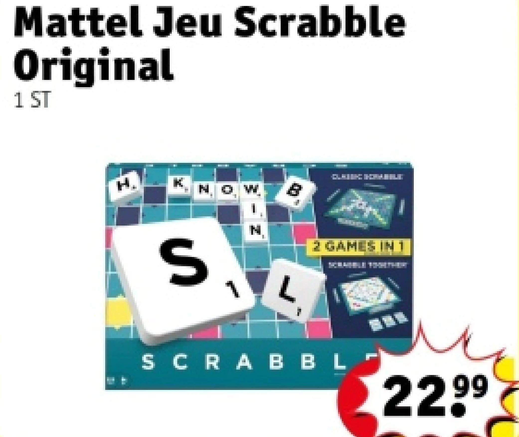 Mattel Jeu Scrabble Original