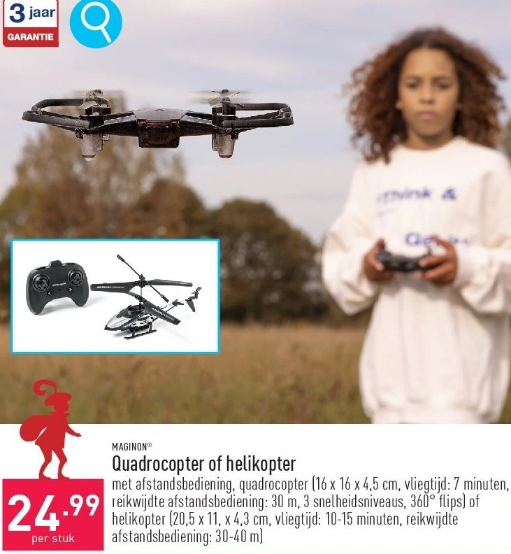 Quadrocopter of helikopter