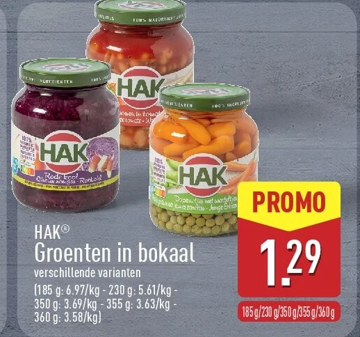 Groenten inbokaal