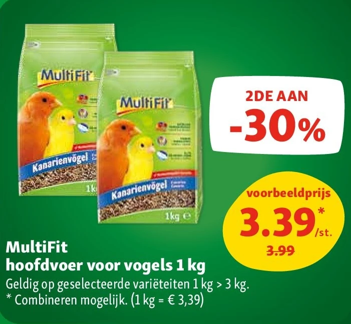 MultiFit hoofdvoer voor vogels 1 kg